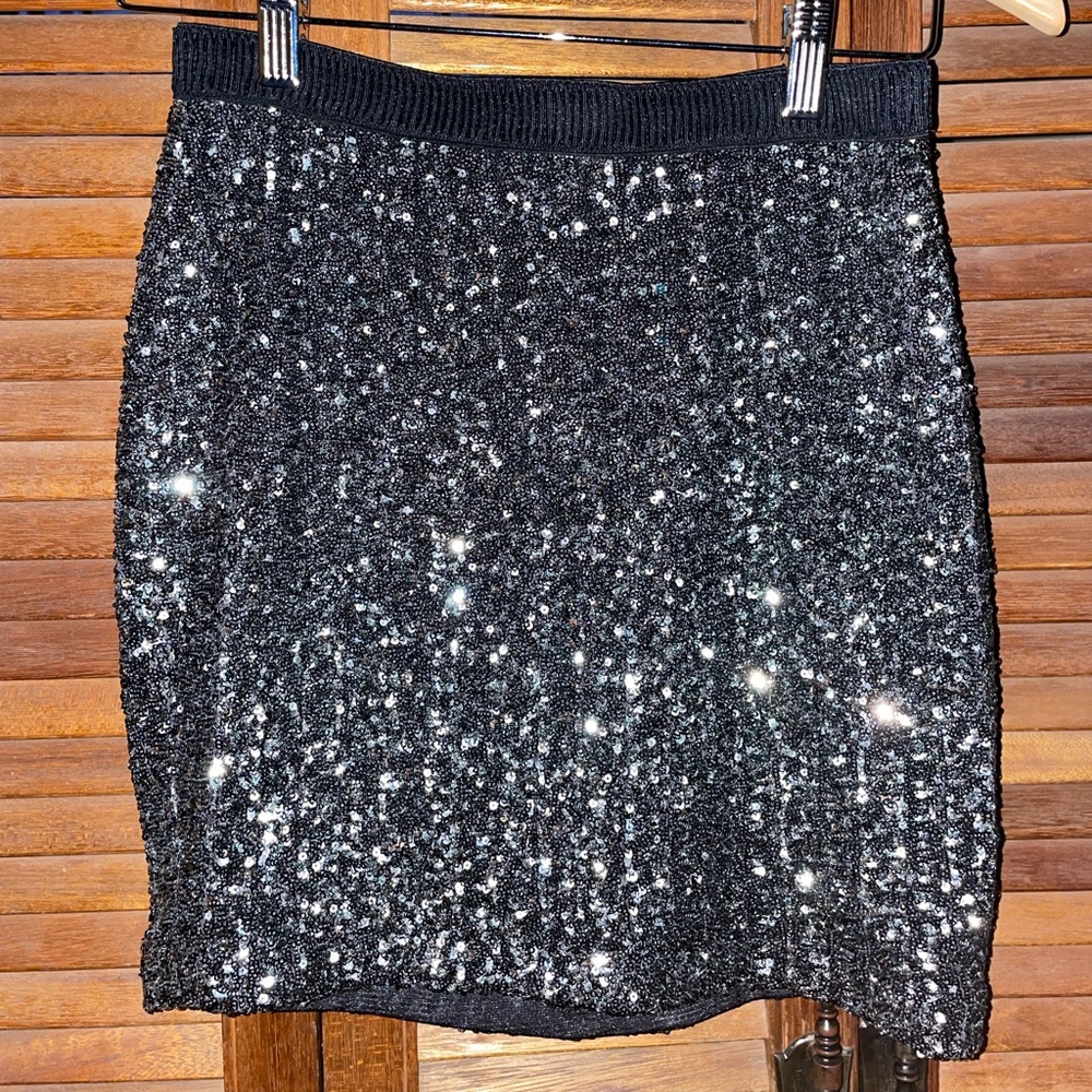Sequin Mini Skirt